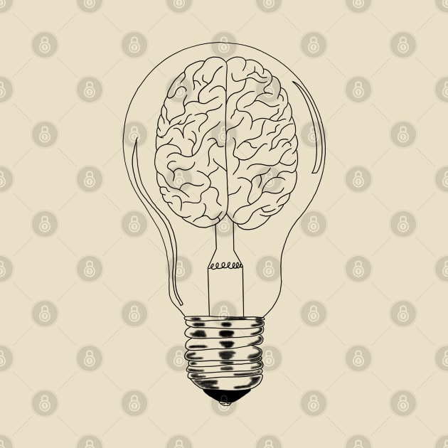 Brain lightbulb by Carries Design 