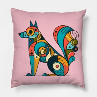 colorful dog Pillow