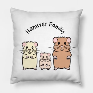 Hamster Family Harmony Pillow