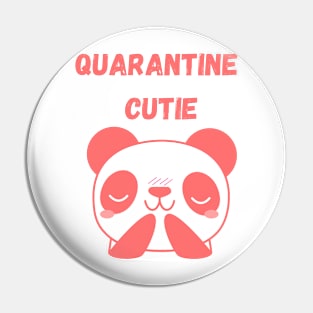 Quarantine cutie cute panda bear Pin