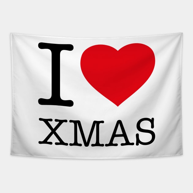 I LOVE XMAS Tapestry by eyesblau