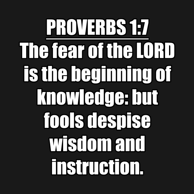Proverbs 1:7 Bible Verse by Holy Bible Verses