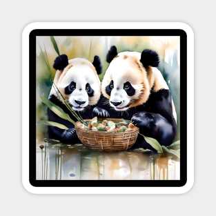 Panda Bear Study Magnet