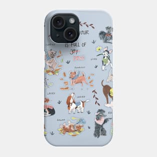 Dog lover person cute dogs breed pattern Phone Case