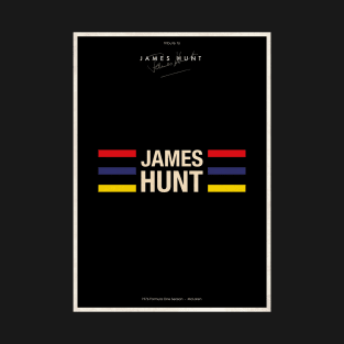 James Hunt Formula 1 Helmet Tribute T-Shirt
