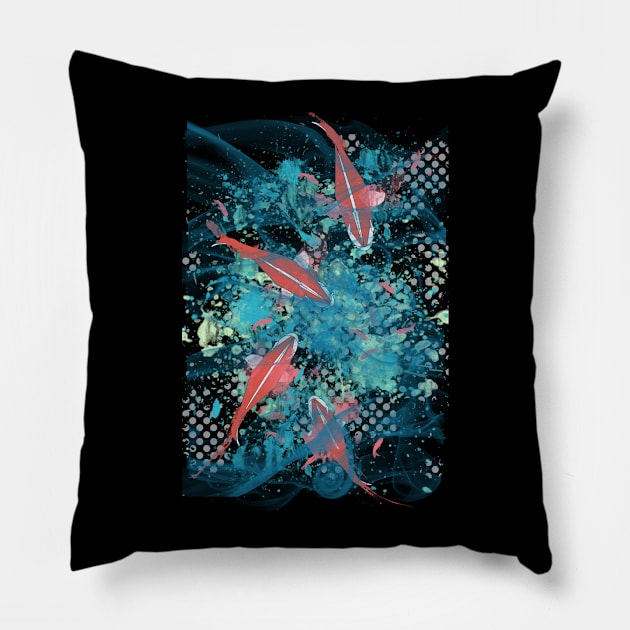 Koi Pond Pillow by AMDesigns