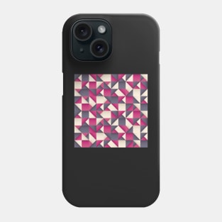 Pink and Purple Geometric Pattern Phone Case