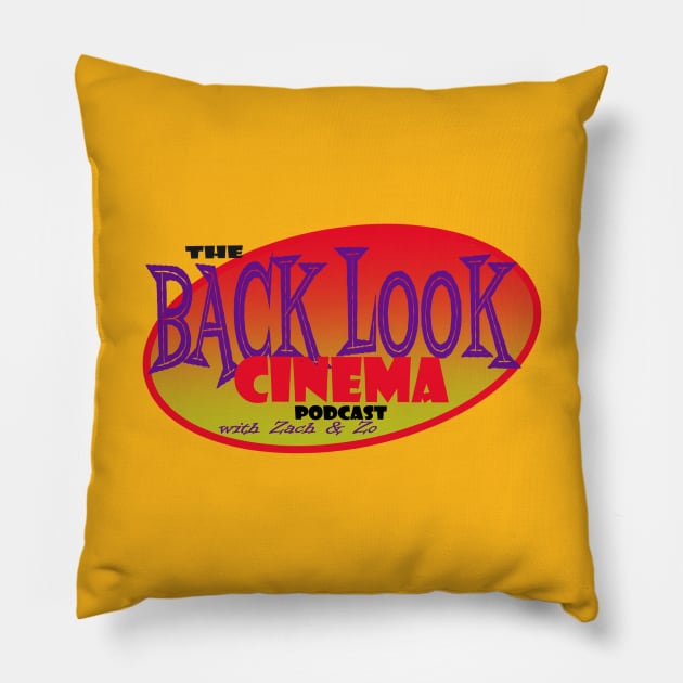 Back Look Cinema Logo Pillow by Back Look Cinema Podcast Merch