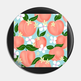 Peach florals Pin