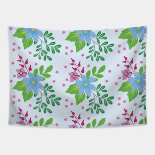 Floral Pattern Flowers Tapestry