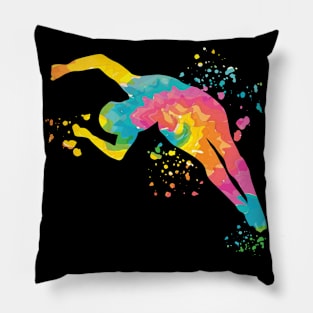 Synchronized Water Diver High Diver Pillow