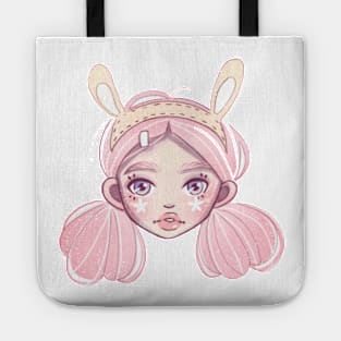 Pink Bunny Girl Tote