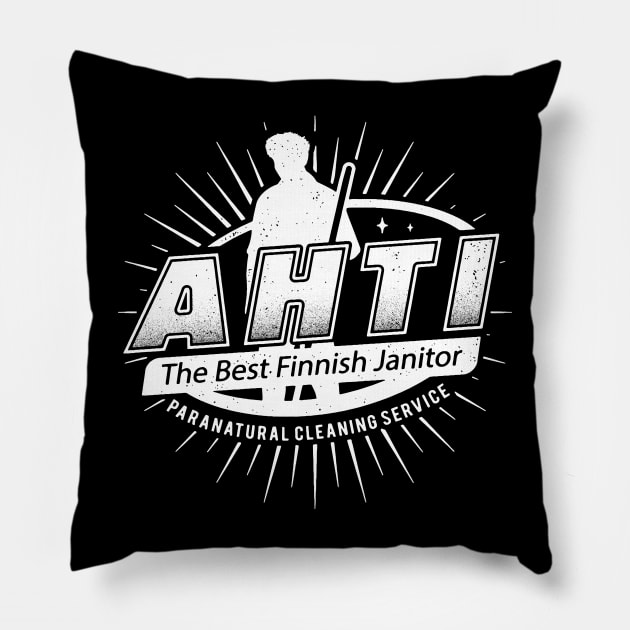 Best Finnish Janitor Emblem Pillow by Lagelantee