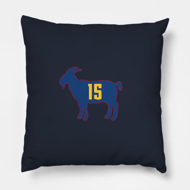 Nikola Jokic Denver Goat Qiangy Pillow by qiangdade