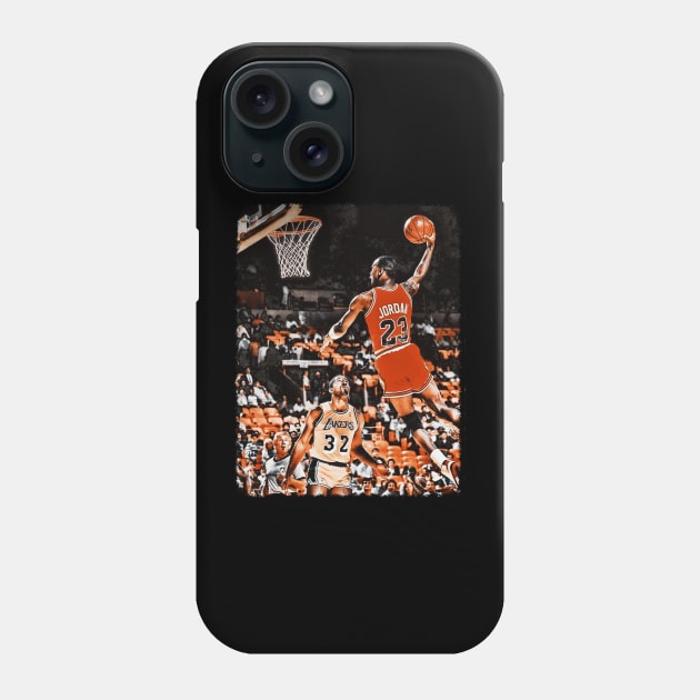 Vintage-Michael Jordan Phone Case by Skelector Art