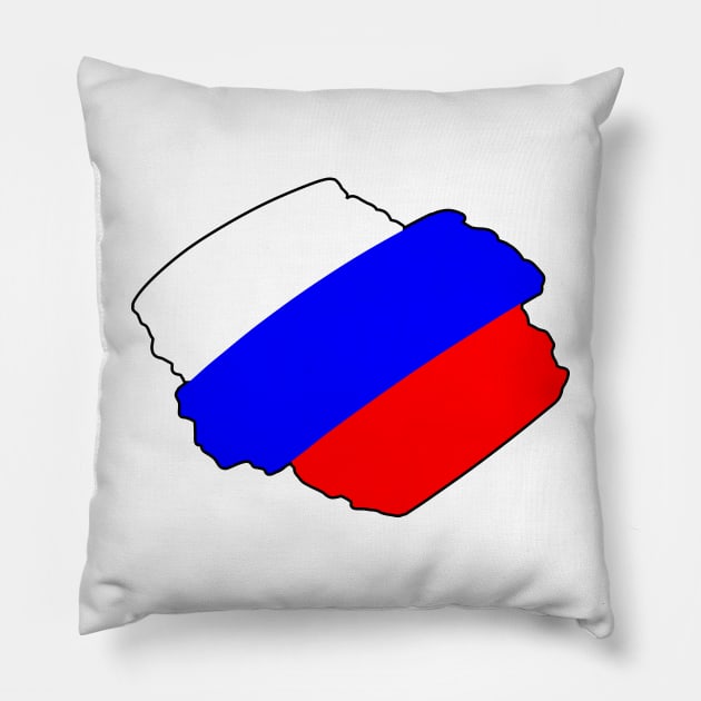 Russia - Blob _026 Pillow by Tridaak