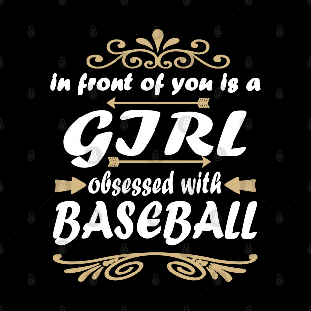 Baseball pitcher girl baseman base saying by FindYourFavouriteDesign