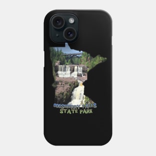 Minnesota State Outline (Gooseberry Falls State Park) Phone Case