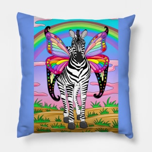 Zebra with Wings Pillow