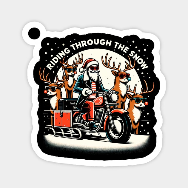 Santa's Cool Ride Magnet by EternalEntity