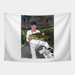 Guy With Fish Tapestry