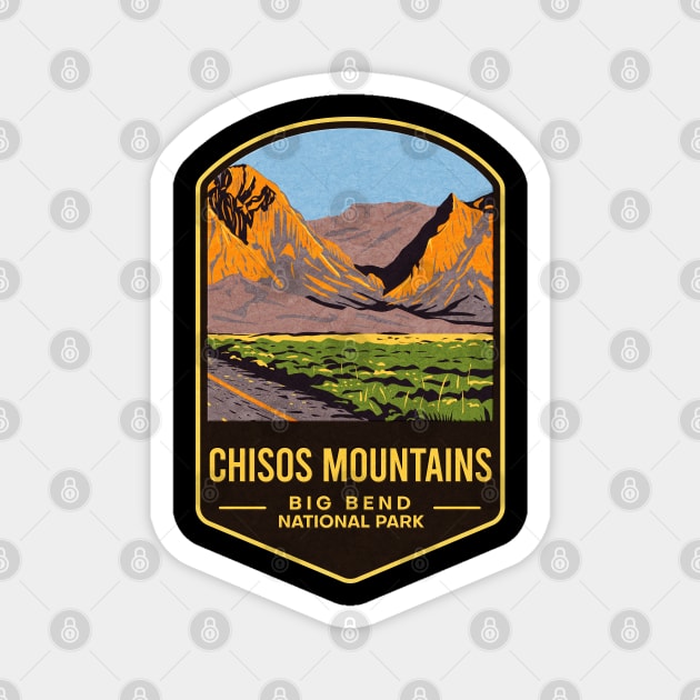 Chisos Mountains Big Bend National Park Magnet by JordanHolmes