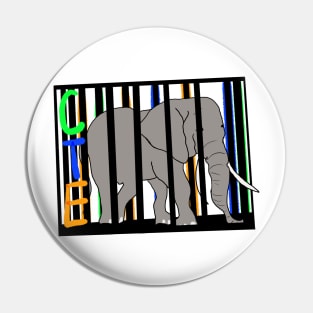 Caged Elephant Pin