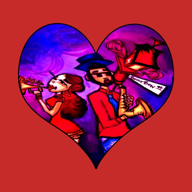 Bourbon St. Music Duo by artbyomega