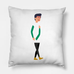 Angry Boy Pillow