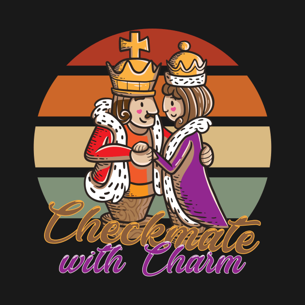 Checkmate with Charm - Royal Chess Couple Design by teweshirt