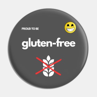 Proud To Be Gluten-Free - Gray Pin