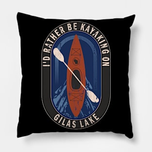 Id Rather Be Kayaking On Gilas Lake in Wisconsin Pillow