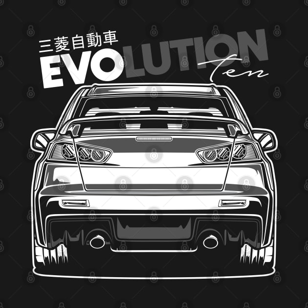 Lancer Evolution X (White Print) by idrdesign