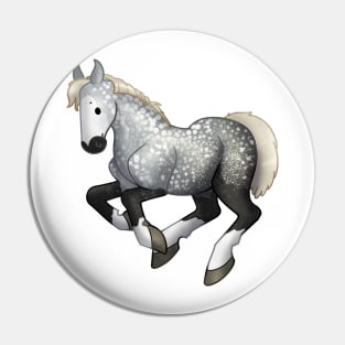 Cozy Percheron Pin