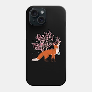 Wildlife Sakura Forest Animal Lover Nature Fox Phone Case