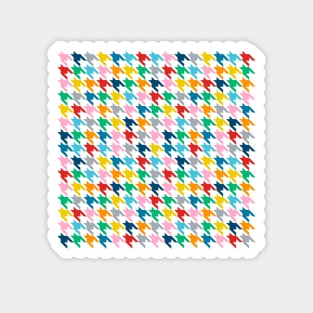 Houndstooth Rainbow Magnet