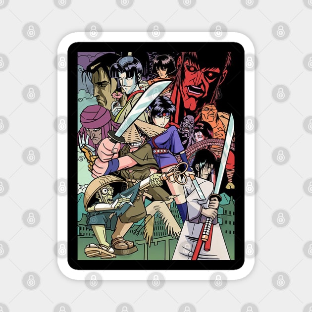 Ninja Scroll Magnet by mrecaels