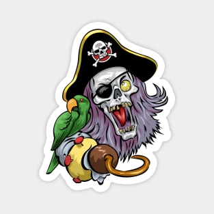 Zombie Pirate Captain Magnet