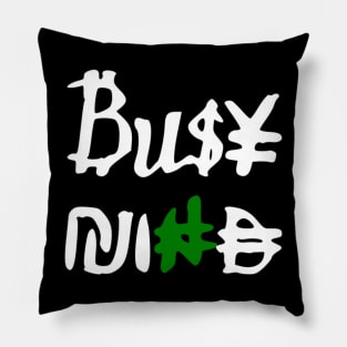 busy mind Pillow