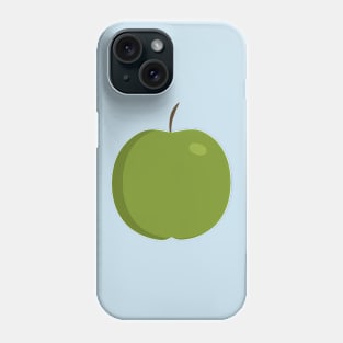 Green apple icon in flat design Phone Case