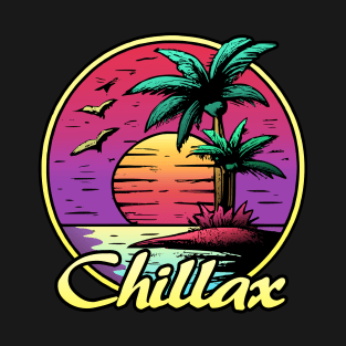 Chillax summer sunset Sun T-Shirt