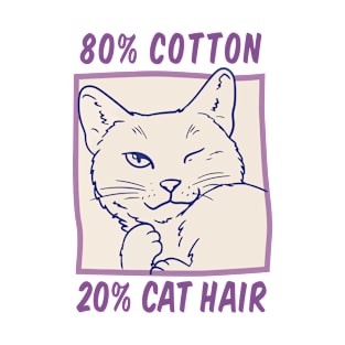 80% cotton 20%hair T-Shirt