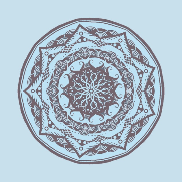 Baby Blue Mandala by TaylorMineo