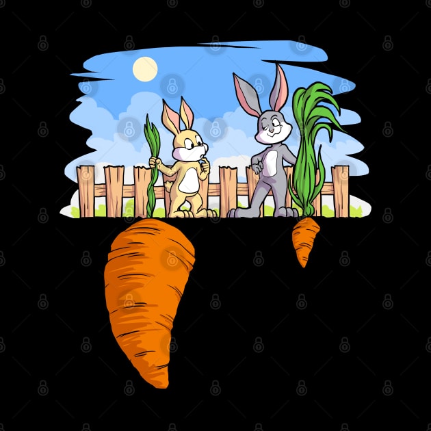 Bunnies With Carrots by maxdax