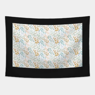 Watercolor green leaves pattern | Relax Tapestry