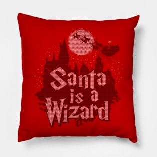 Santa Claus Funny Wizard Fantasy Inspired Christmas Ugly Sweater Winter Meme Pillow