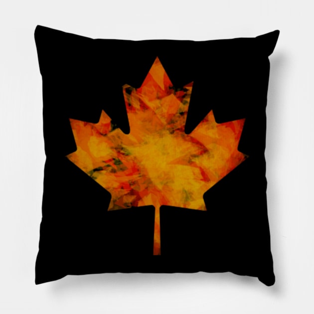 Maple Leaf Pillow by joshbaldwin391