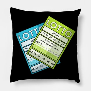 Lottery Ticket Win Winner Pillow