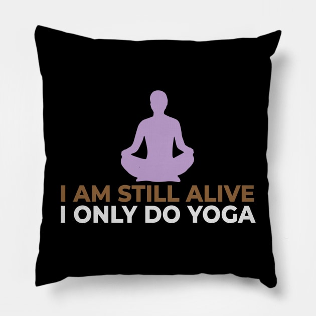 Yoga Quote Pillow by Imutobi