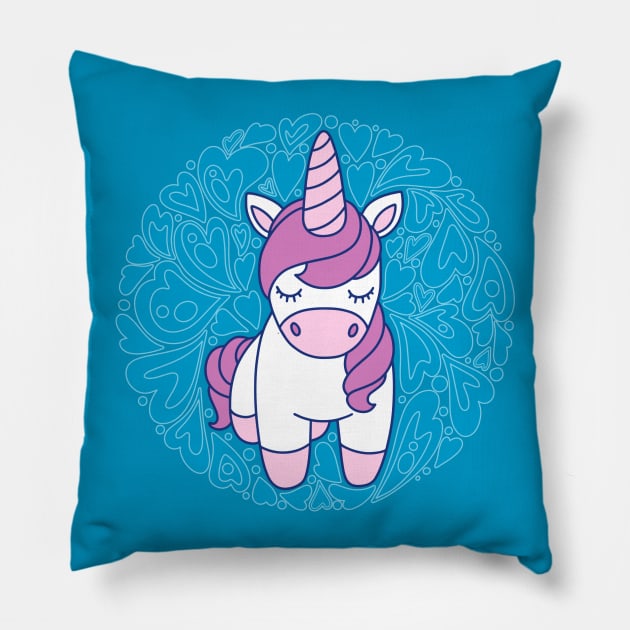 Unicorn Pillow by Mashmuh